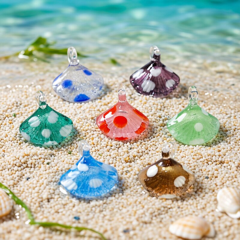 Marine Aquarium & Regional Centre - Colorful Mini Sea Shell Charm Glass