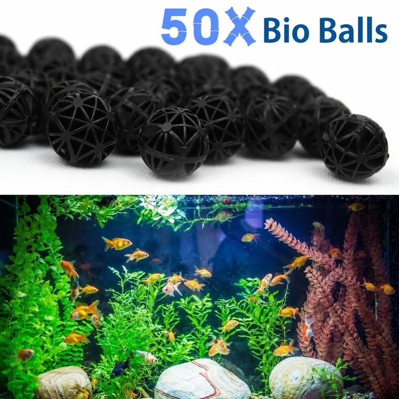 50Pcs 16mm Aquarium Bio Filter - Aquarium Marine Filter recension och pris