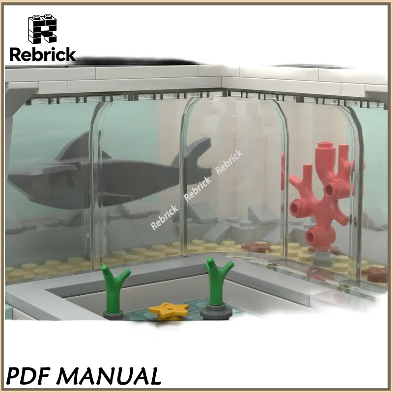 Realistic City Aquarium MOC Bu - Marine Aquarium Home recension och pris