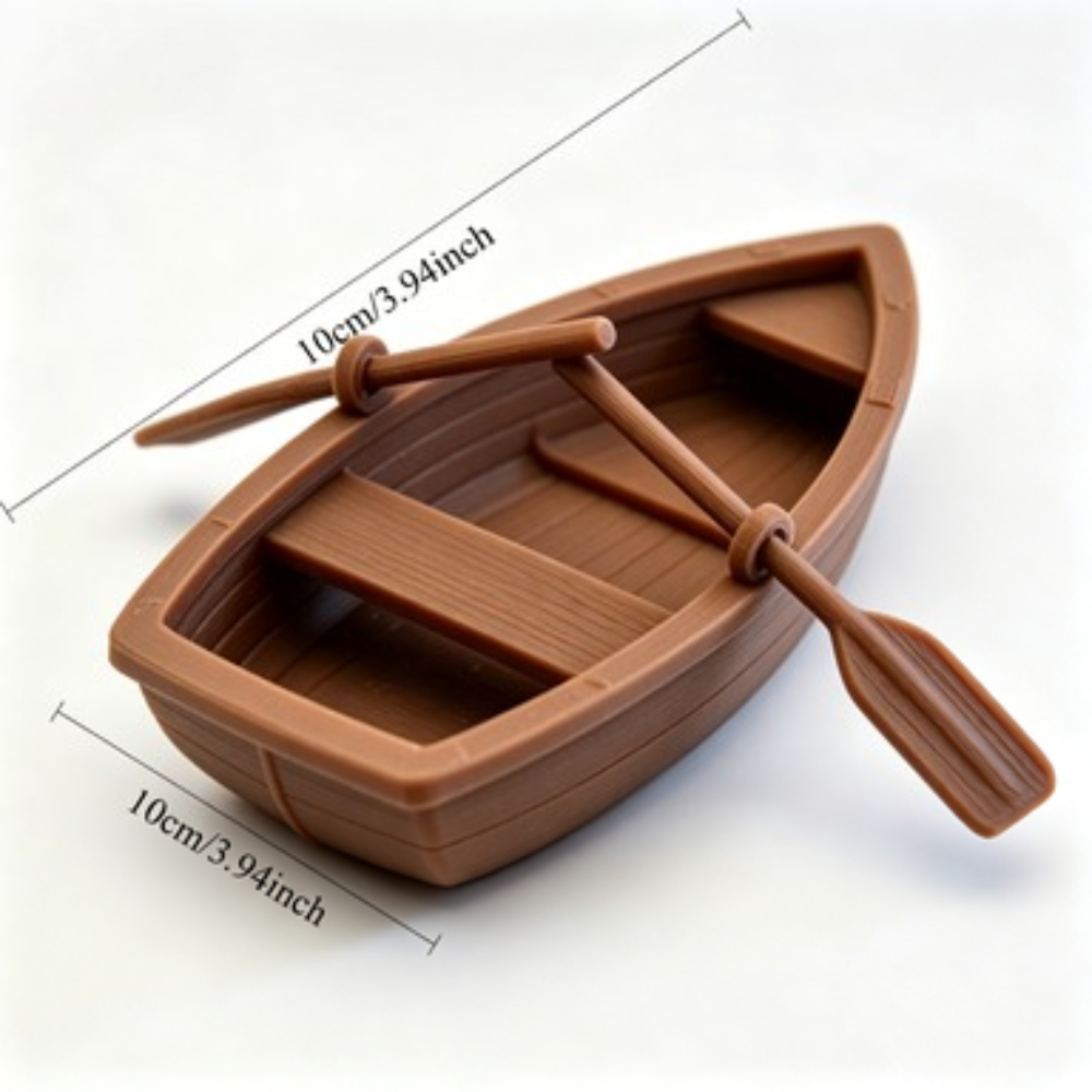 Mini Double Oar Wooden Boat Aq - Aquarium Marina recension och pris