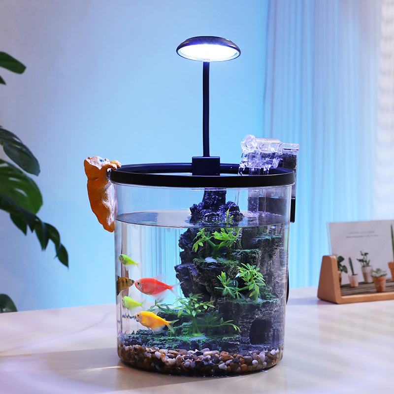 Compact Round Goldfish Bowl -  - Marine Aquarium With Sump recension och pris