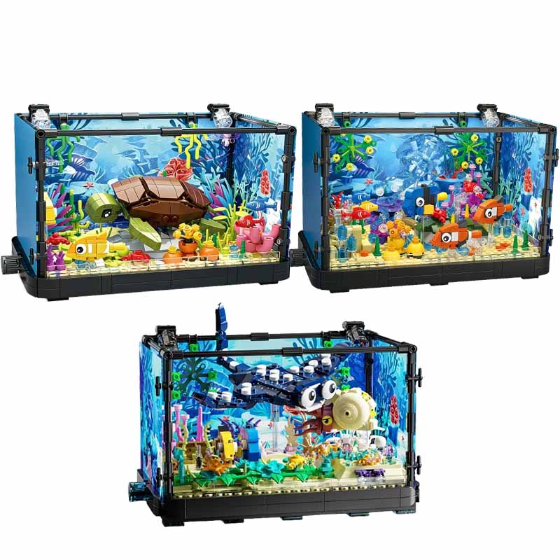 Fish Tank Building Block Set w - Marine Aquarium Home recension och pris