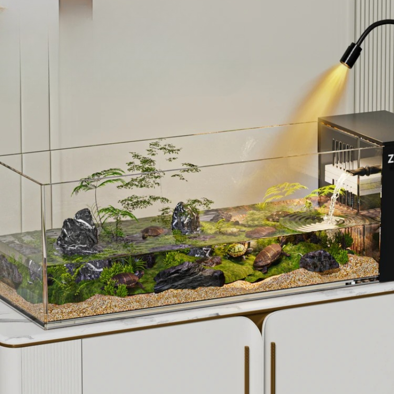 ‌Turtle Aquarium Tank - Fish & - Marine Aquarium With Sump recension och pris