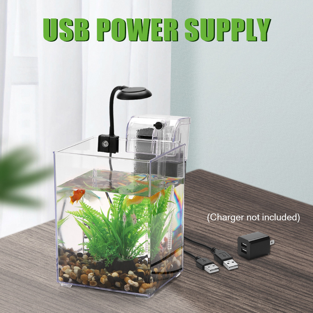 USB Desktop Fish Tank Set-Easy - Marine Aquarium With Sump recension och pris