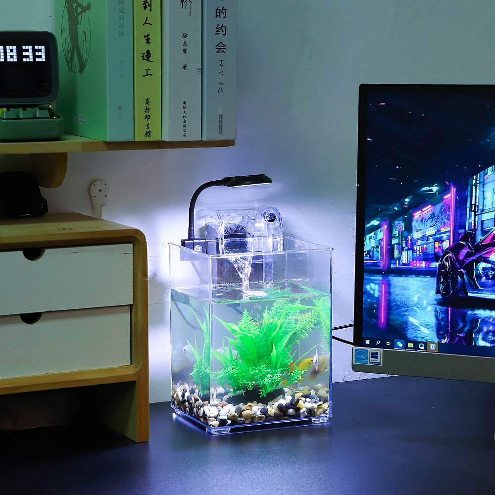 USB Desktop Fish Tank Set-Easy - Marine Aquarium With Sump recension och pris